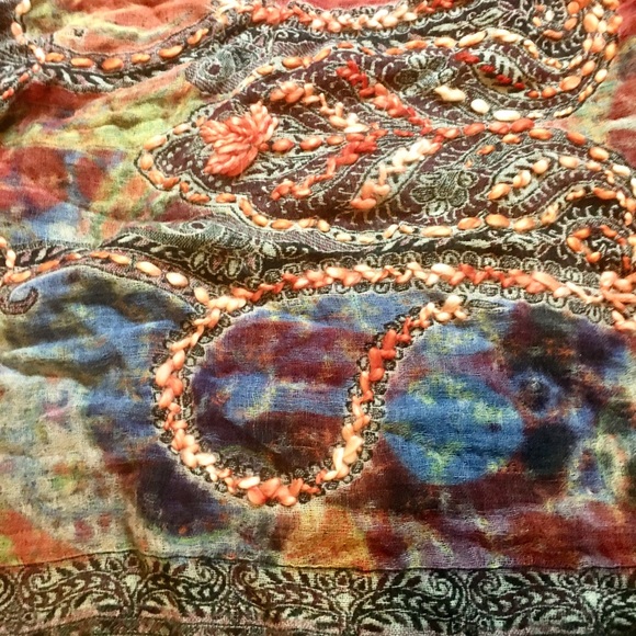 Gorgeous Free People Wrap Scarf multicolored one size - Picture 2 of 14